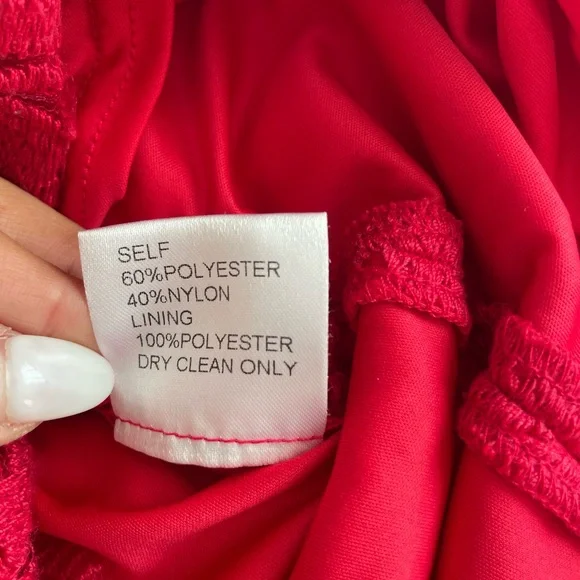 Tadashi Shoji Vibrant Red Lace Midi Dress - Picture 5 of 9